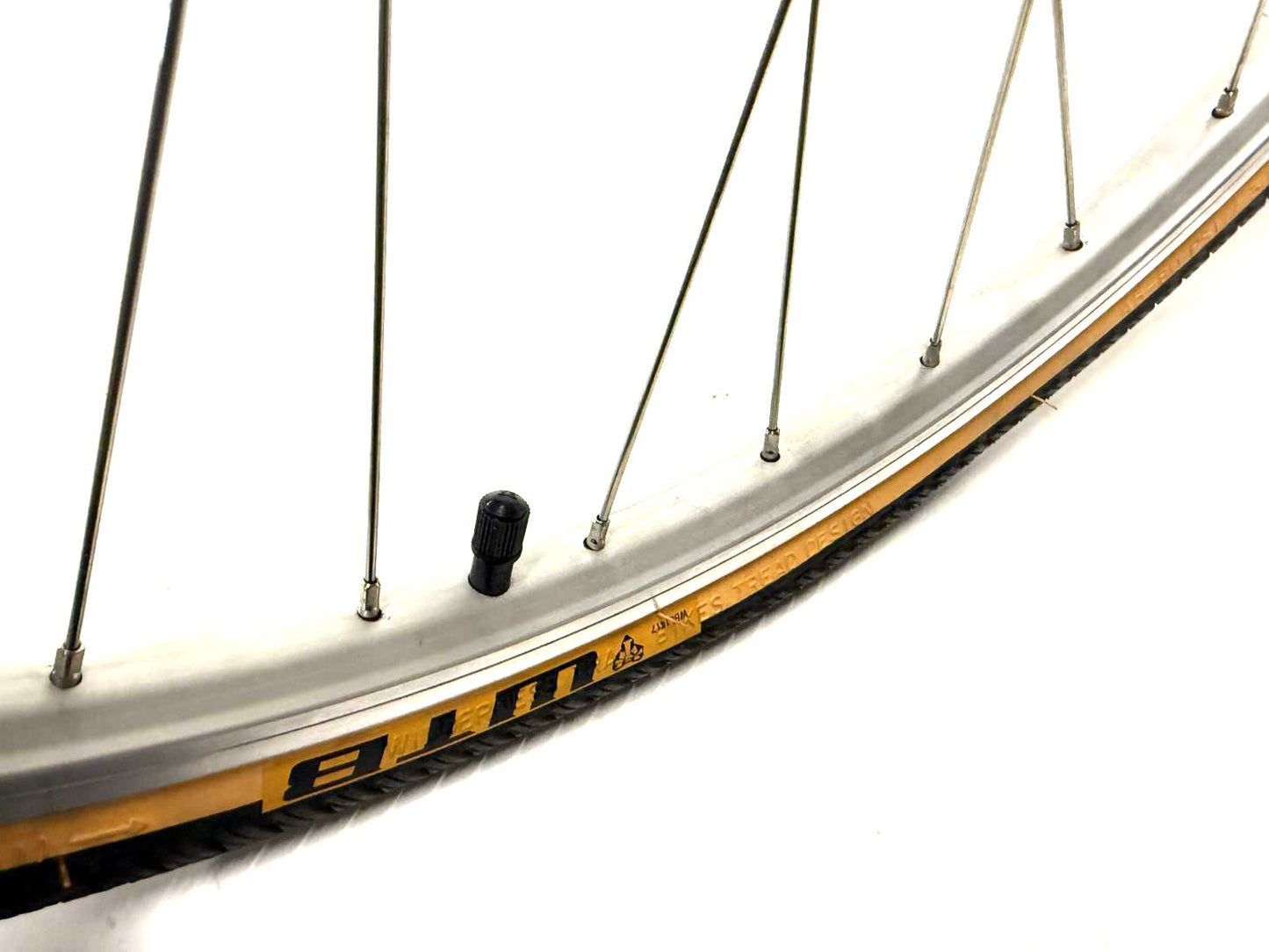 Road Bike Alloy Rim Brake Bolt On Front Wheel 700c 100mm with WTB Tire and Tube