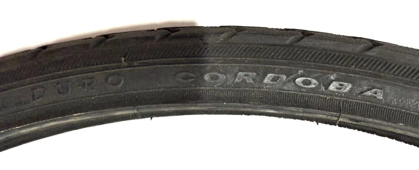Pair (Lot of 2) Duro Cordoba Black Wall 250-450 Wire Bead 700c x 38c Tires New