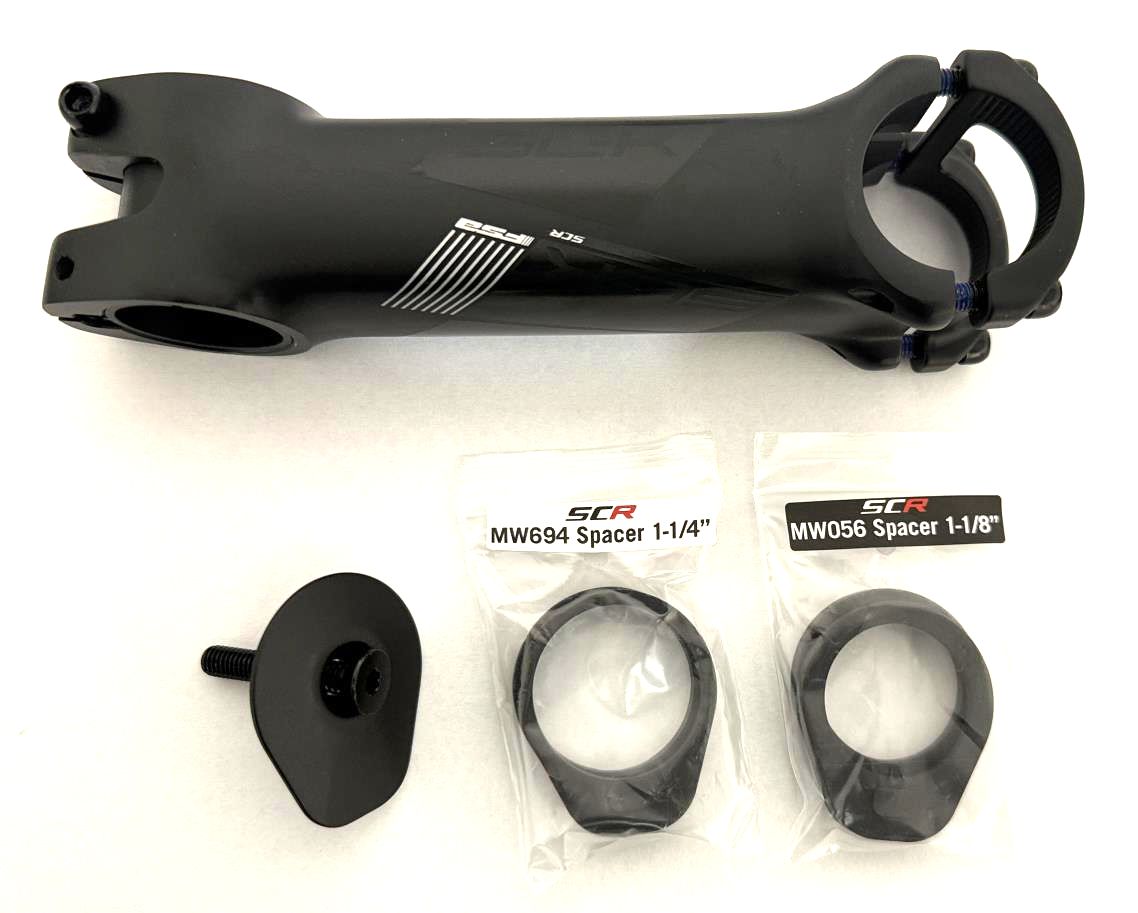 FSA Full Speed Ahead SCR SL-K Stem Clamp 31.8mm 130mm +/-6 Deg Black Aluminum