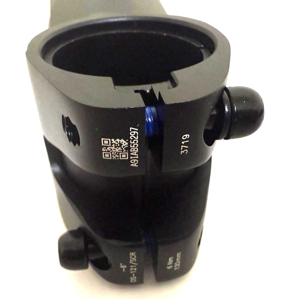 FSA Full Speed Ahead SCR SL-K Stem Clamp 31.8mm 130mm +/-6 Deg Black Aluminum