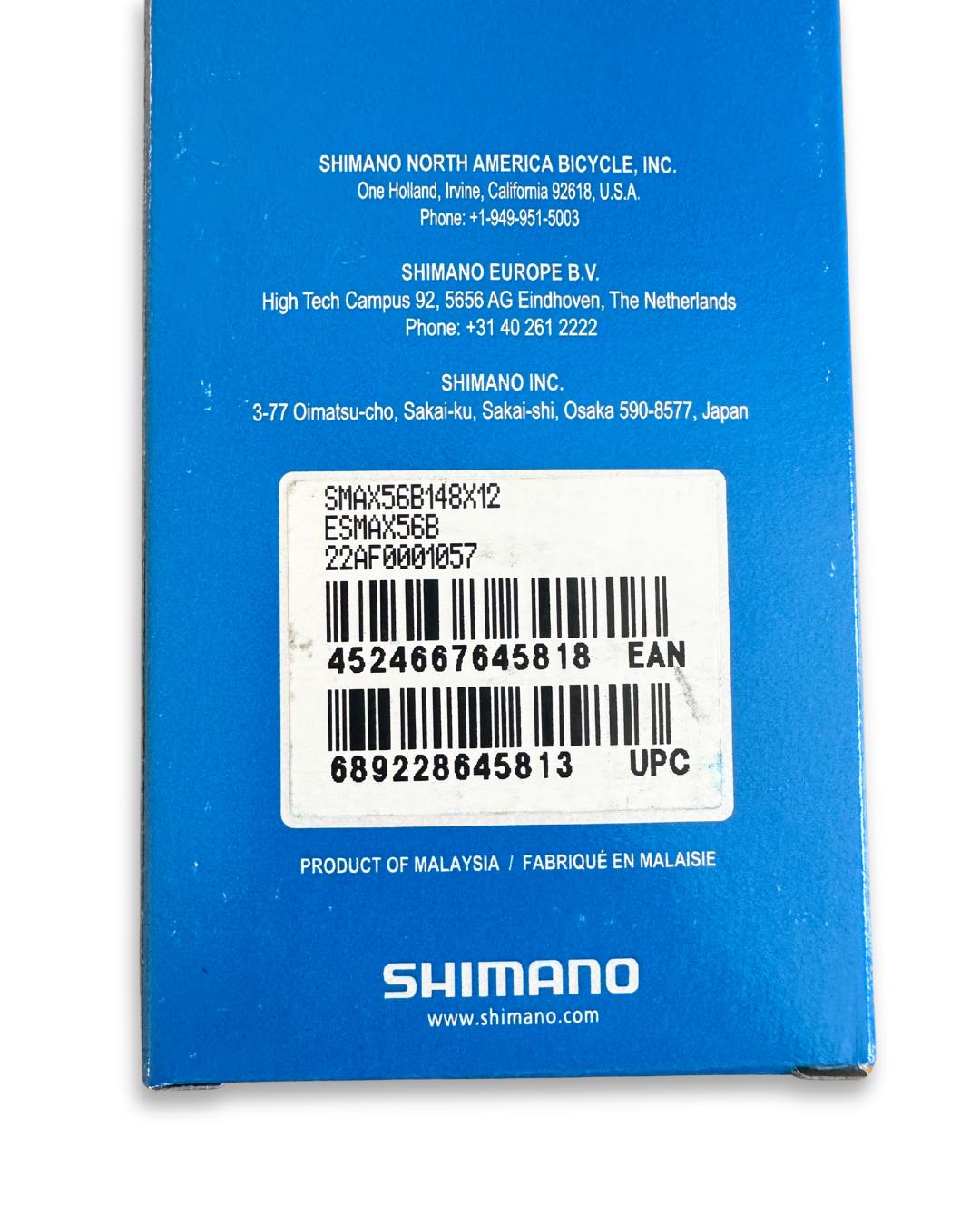 Shimano SM-AX56-B Rear Thru-Axle – 12×148 mm, 177 mm, Lightweight Hollow Design