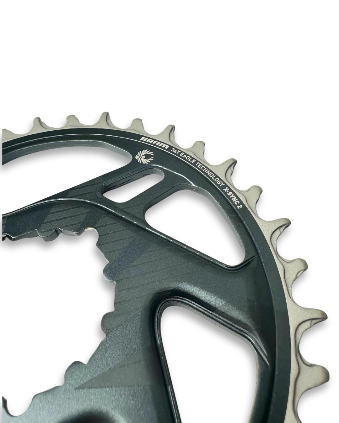 SRAM Eagle X-Sync 2 34T Aluminum Chainring – Direct Mount, 3 mm Offset, 10-12-Speed