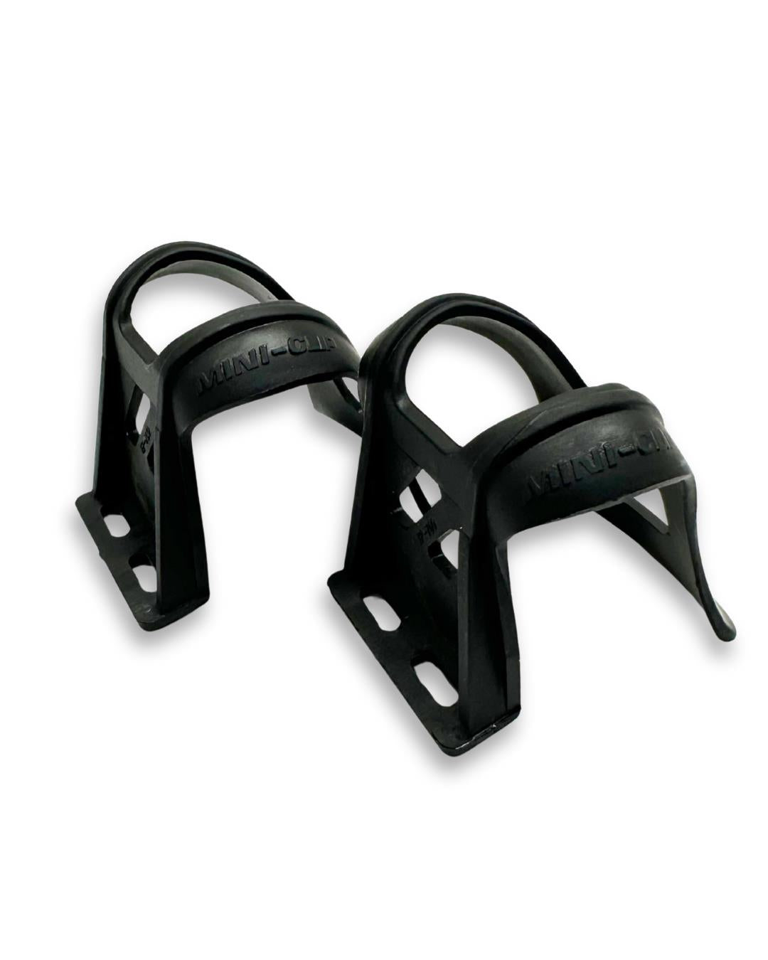 EVO Strapless Double Toe Clips – Black Resin Toe Clips (Pair)