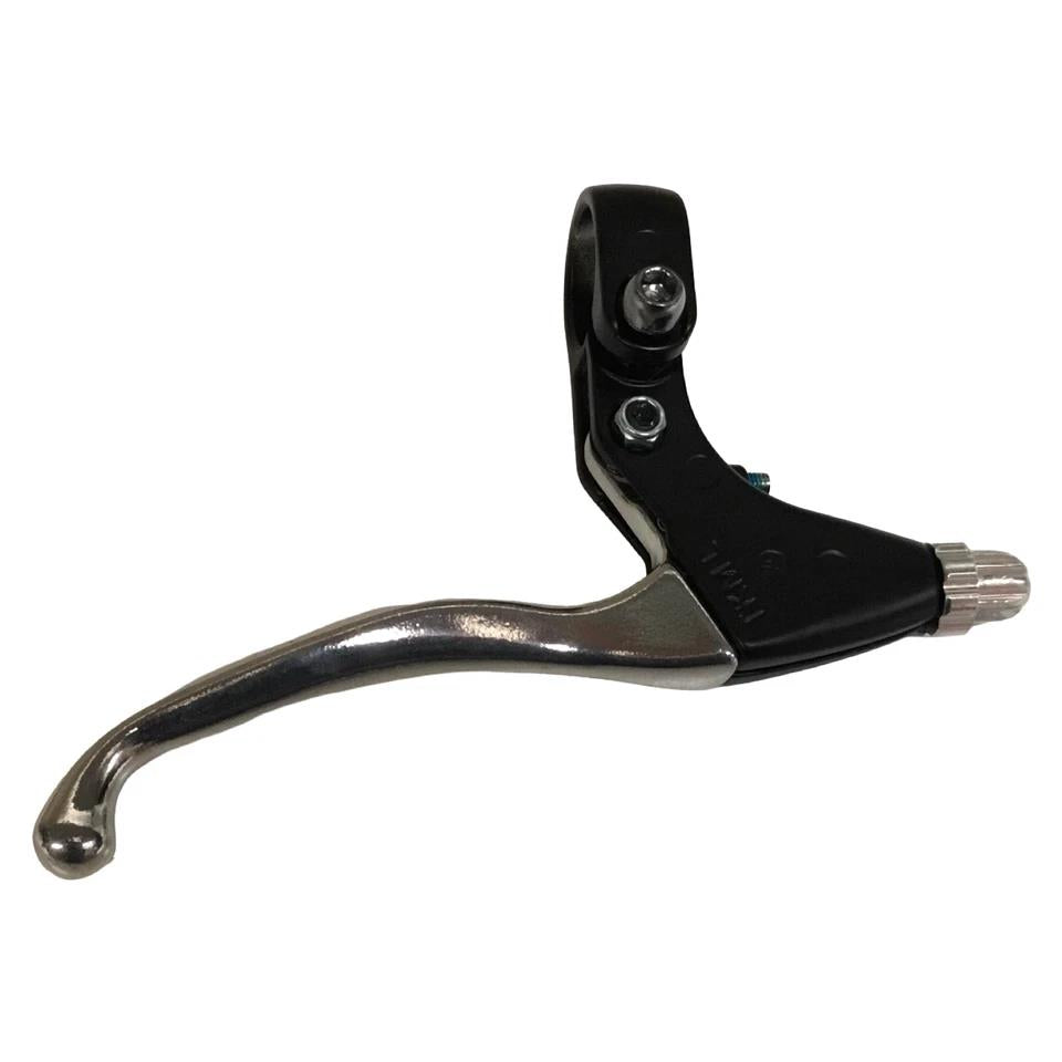 Tektro CL330 front left 3-finger brake lever in silver alloy for 22.2mm handlebars