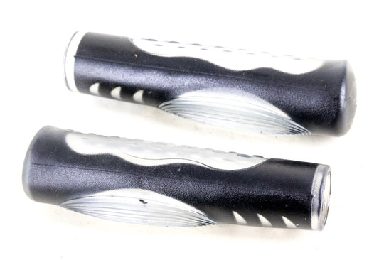 Lot of 5 Pairs Handlebar Grips Bar Mountain Cross Bike Bicycle Black/Clear NEW