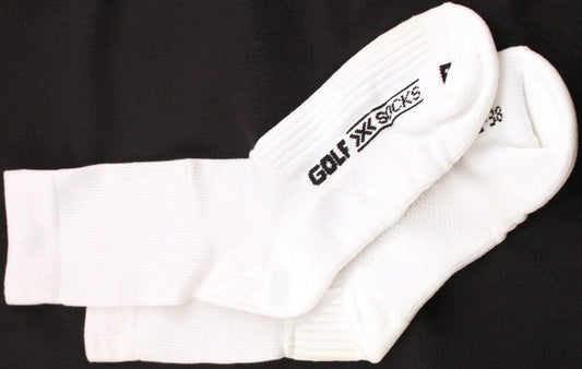 X-SOCKS GOLF AIR STEP Men's MSRP $32 Mid Sock US 3.5 - 6 EU 35 - 38 Pr White NEW