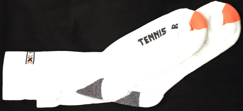 X-SOCKS TENNIS PROFESSIONAL MSRP $32 US 6.5 - 8.5 EU 39-41 White Compression NEW