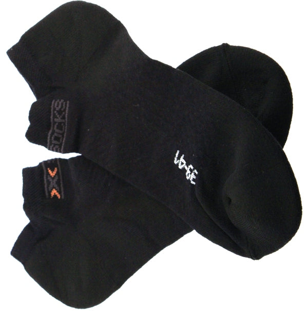 X-SOCKS INLINER Low Casual Free MSRP $23 6.5 - 8.5 EU 39 - 41 Black NEW SAMPLE