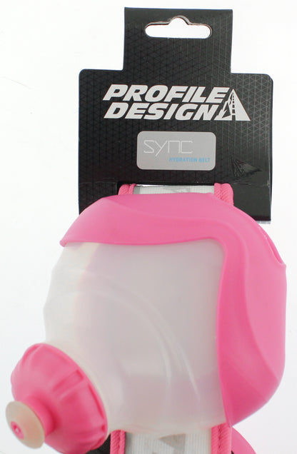PROFILE DESIGN SYNC Hydration System White/Pink 2 Bottles With Belt Small NEW