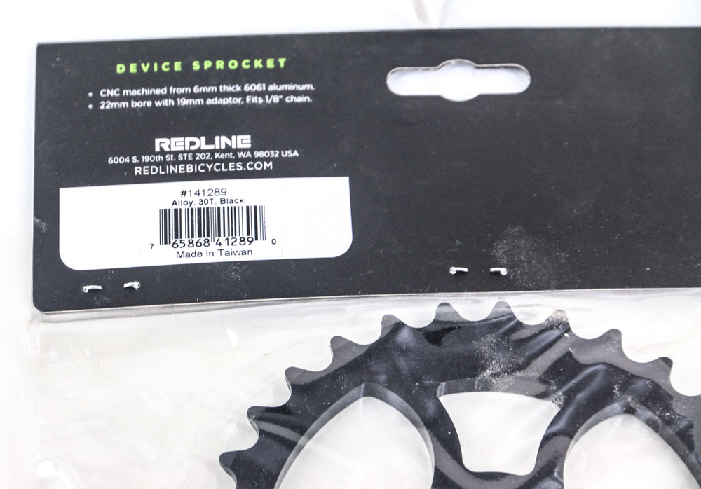 Redline Device G7 30T 1/8" BMX Bike Chainring 6061 Alloy 19 22 24mm NEW