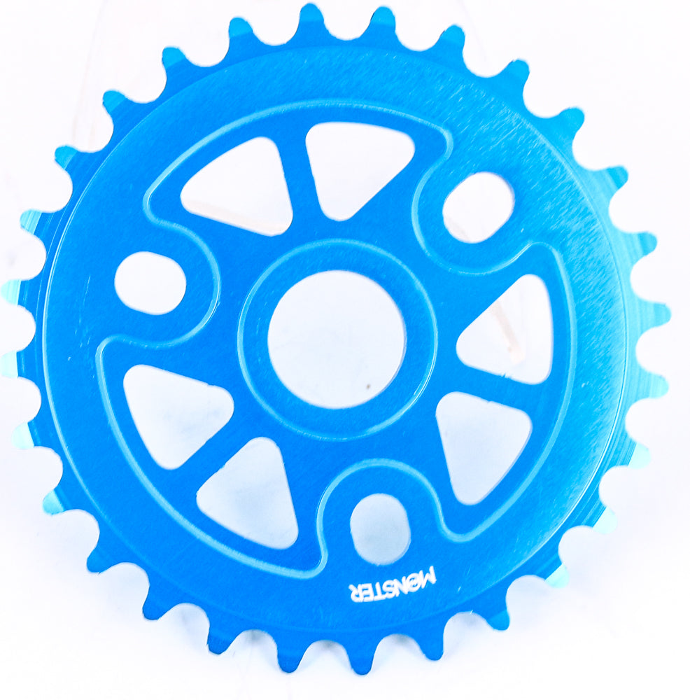 Redline Monster 28T 1/8" BMX Bike Chainring 6061 Alloy Blue 19 22 24mm NEW