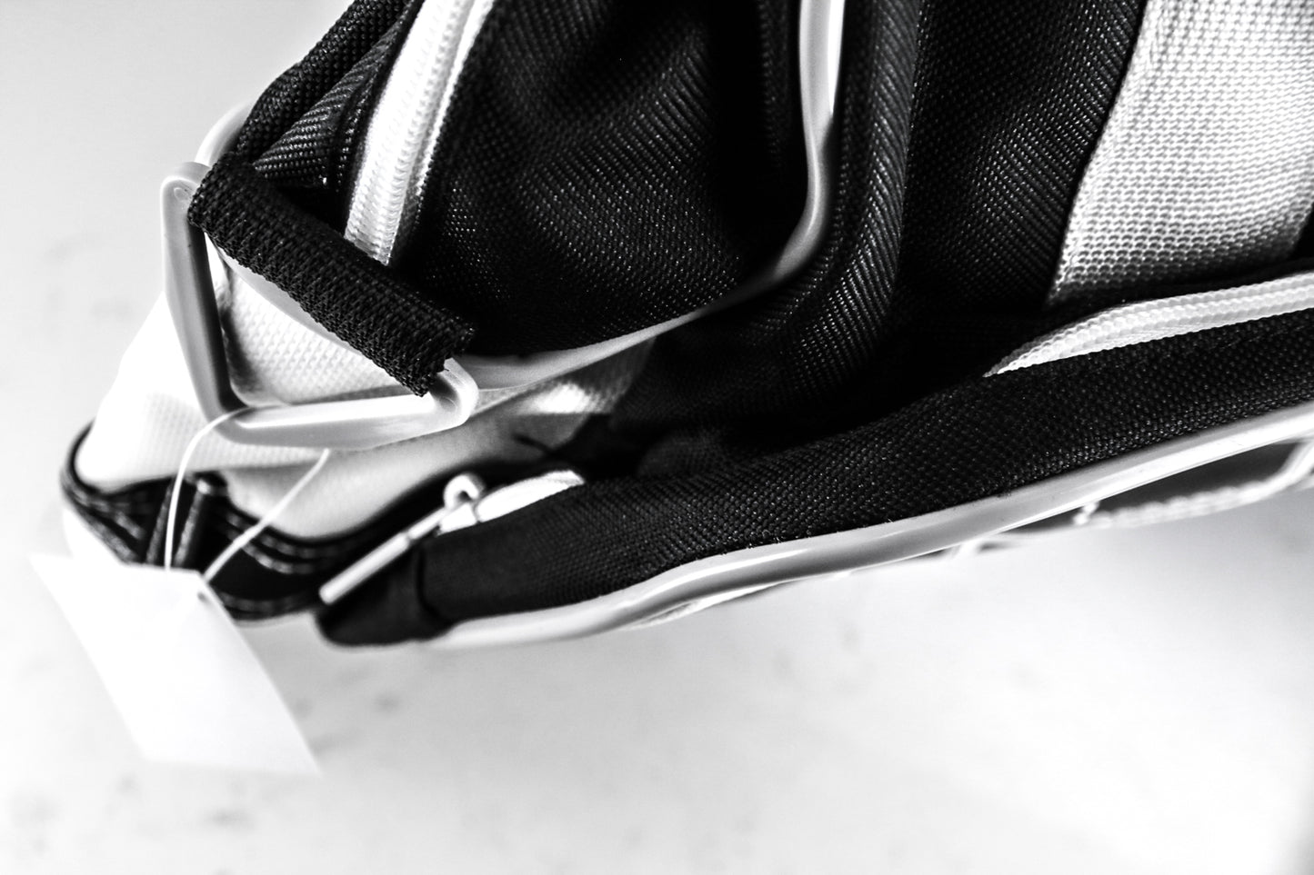 FastRider Young City Pannier Bike Bag 12.5L Water Resistant White / Black NEW