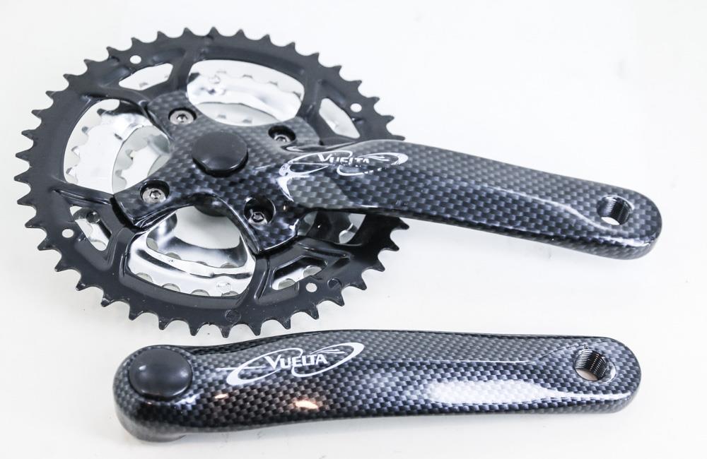 Vuelta Square Tapered MTB Bike Crankset 170mm 42/32/22T Triple 7/8S New Blem