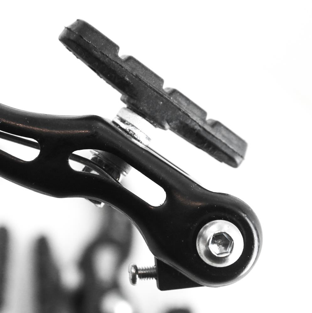 Power V Brake Linear Pull Brakeset + Levers Black MTB Hybrid Bike F + R NEW