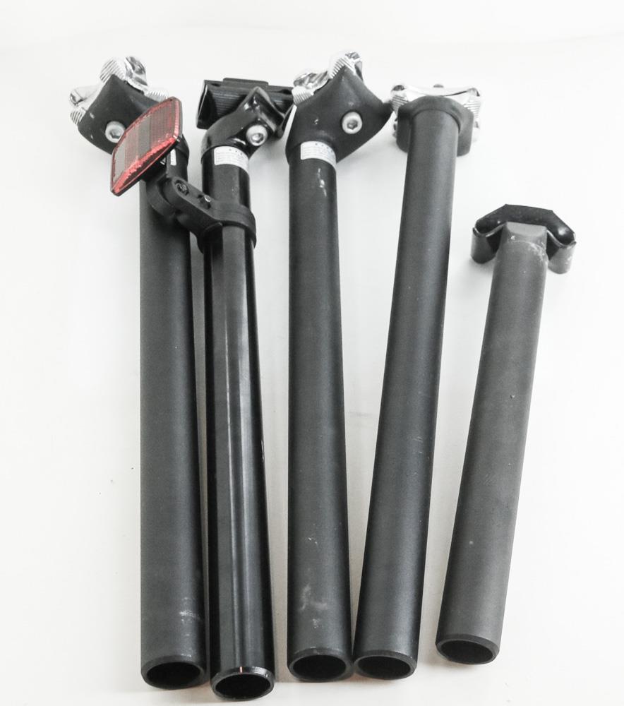 LOT OF 5 Bike Seatposts Hybrid MTB Road Aluminum / Steel 27.2mm New Blemished