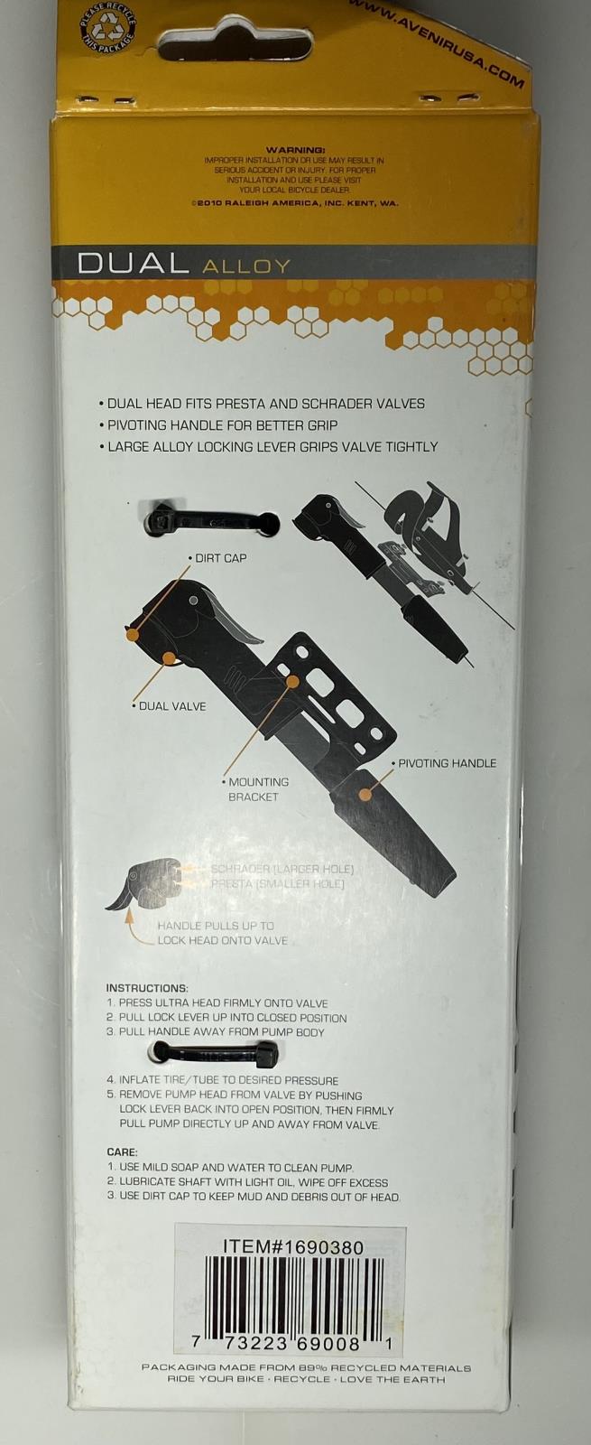 Lot of Cycling Accessory Kit/ Pump, Bike Lock, Water Bottle Cage, Straps: Kit 12
