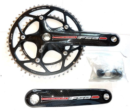 Carbon ProTeam Issue 53/39 175mm Road Bike Crankset  ISIS 9/10S New Old Stock