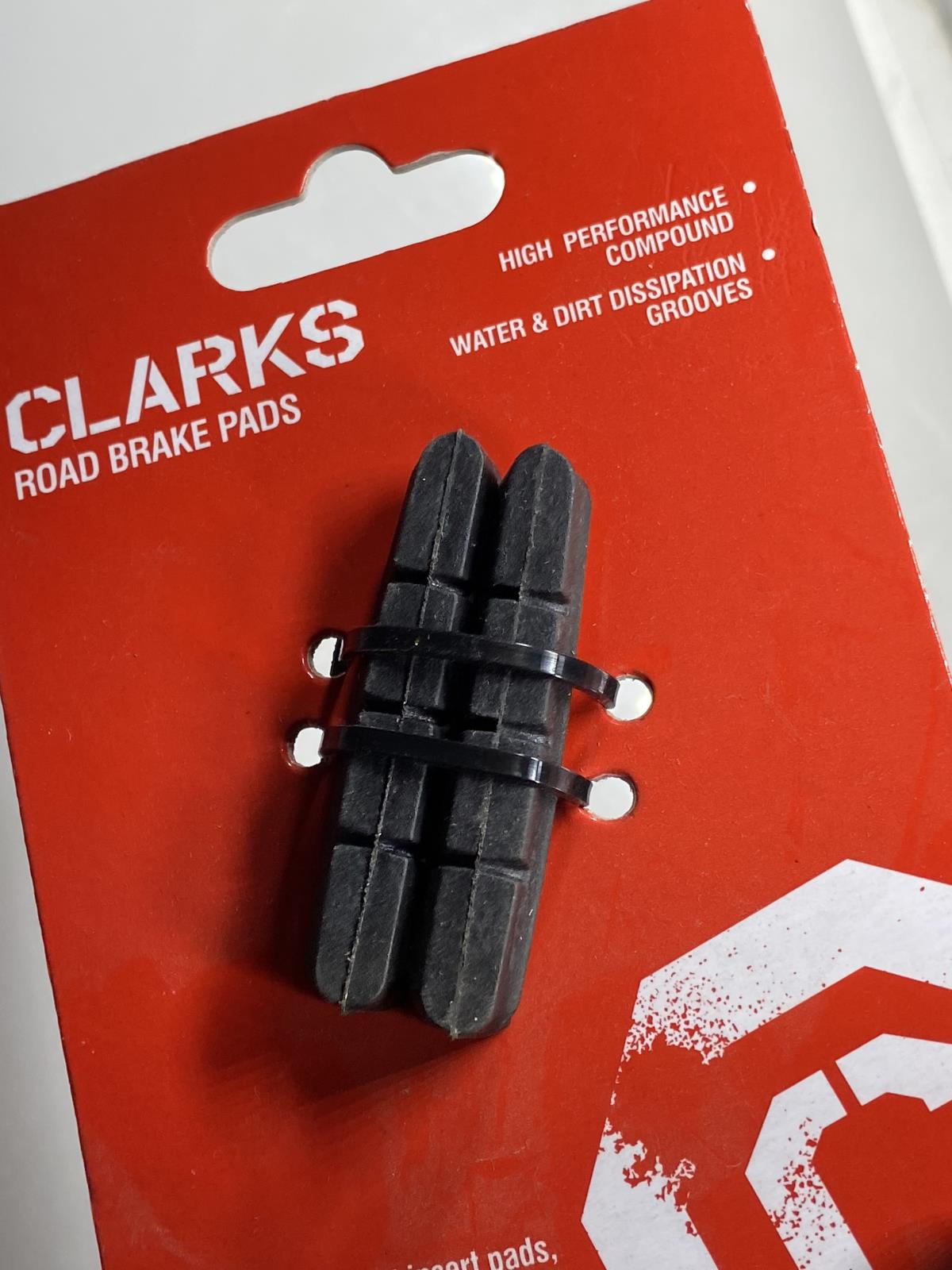 Clarks Road Bike Brake Pads Insert High Performance Compound 52mm New - Random Bike Parts