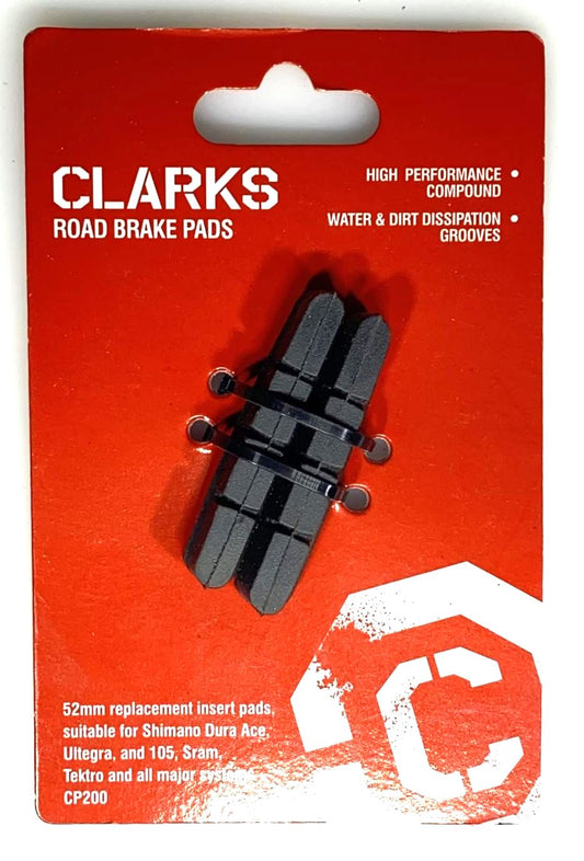 Clarks Road Bike Brake Pads Insert High Performance Compound 52mm New - Random Bike Parts