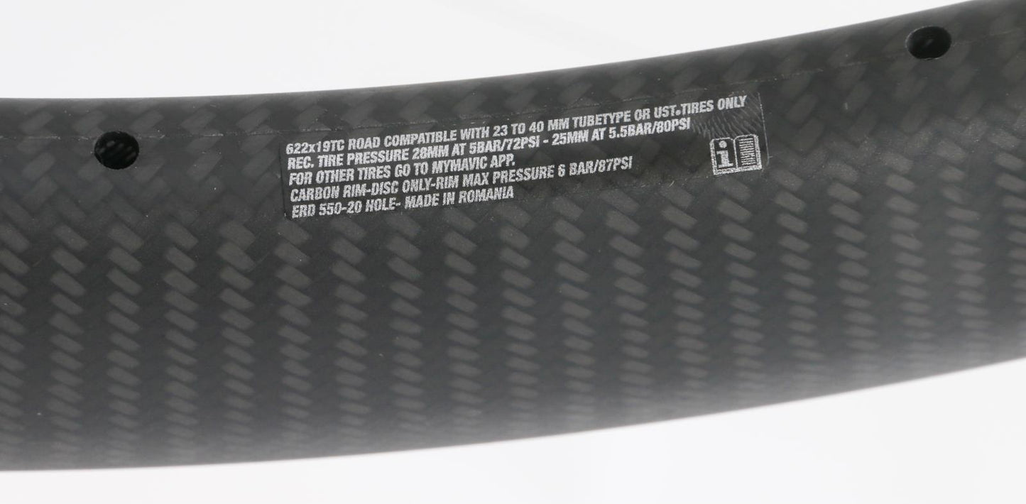 Mavic 700C CXP Pro 45 24 Hole Carbon Road CX Bike Rim UST Tubeless Disc NEW