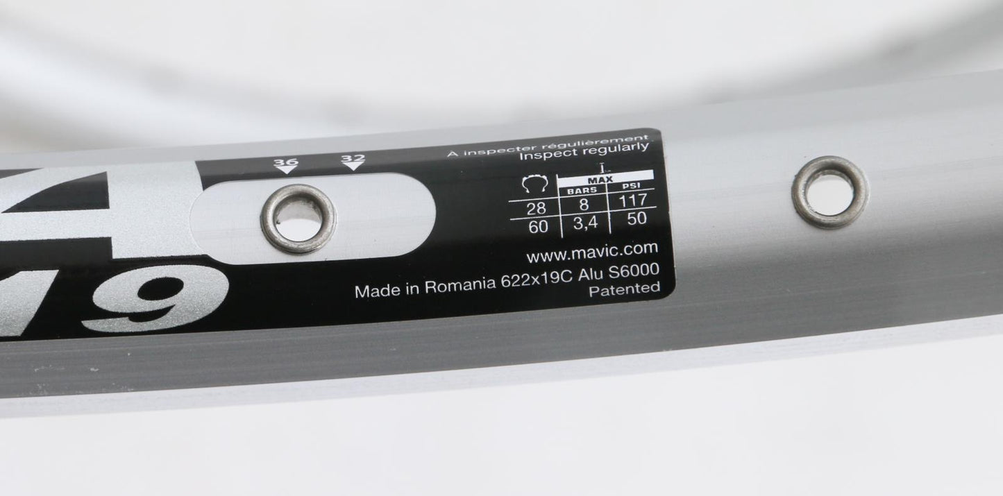 1 QTY Mavic 700c A 319 32 Hole 32H Rim Hybrid CX Bike Wheel Rim Silver NEW