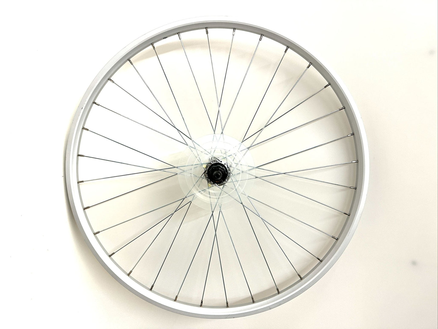 Alloy Silver 650b 27.5" 1.5 Rim Brake Bike Rear Wheel 8 spd Cassette Shimano NEW - Random Bike Parts