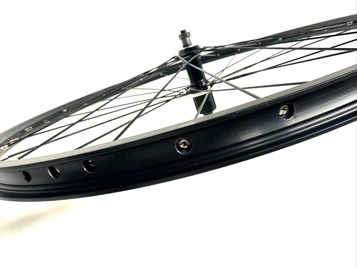 Alloy Black 650b 27.5" 1.5 Rim Brake Bike Rear Wheel 8 spd Cassette Shimano NEW - Random Bike Parts