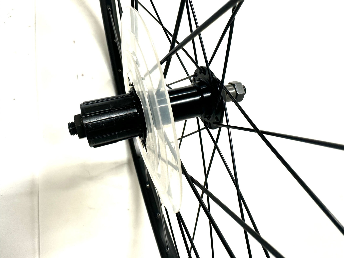 Alloy Black 650b 27.5" 1.5 Rim Brake Bike Rear Wheel 8 spd Cassette Shimano NEW - Random Bike Parts