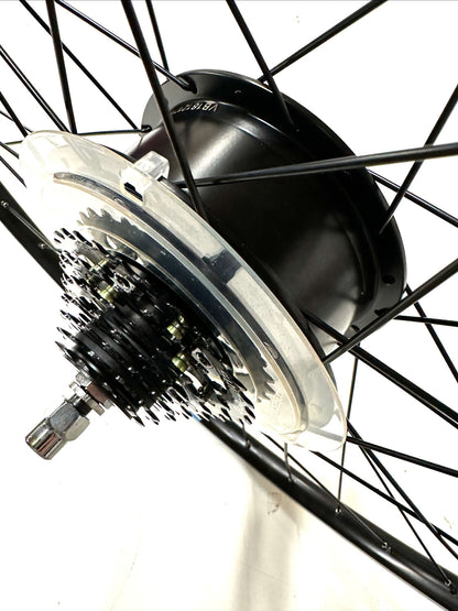700c From E-bike IZIP Brio Electric Motor 36v Bike Rear Wheel Black Cassette New - Random Bike Parts