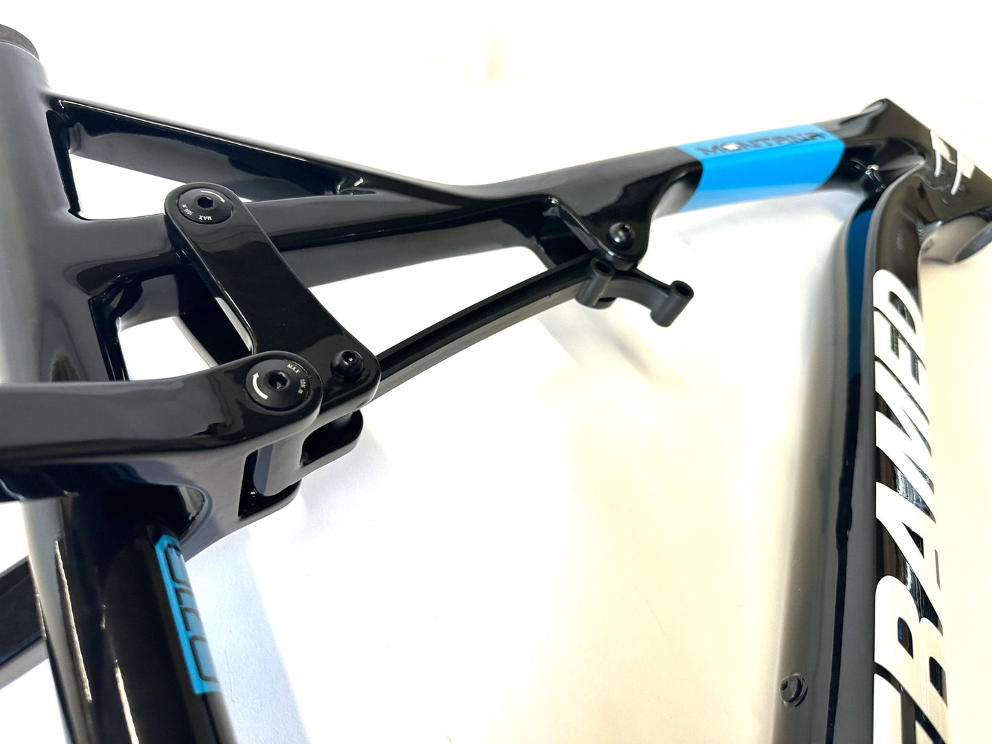 FRAMED 19" Montana Carbon Full Suspension Fat Bike Frame BLACK/BLUE 27.5" NEW - Random Bike Parts