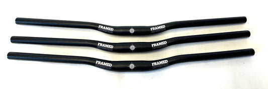 Lot of 3 Alloy Riser Mountain Bike Handlebars Black 710mm 31.8mm 300g New