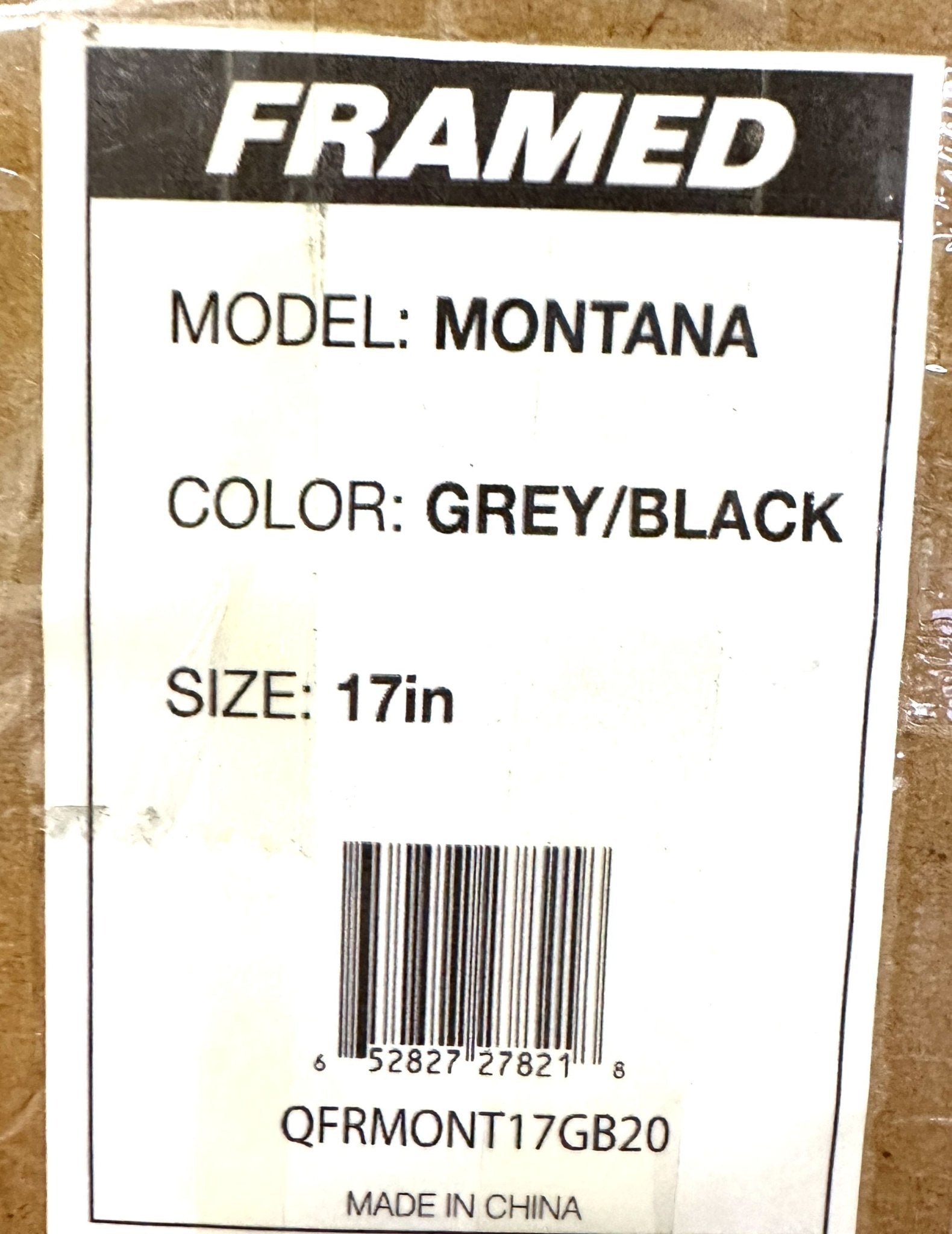FRAMED 17" Montana Carbon Full Suspension Fat Bike Frame 27.5" NEW - Random Bike Parts