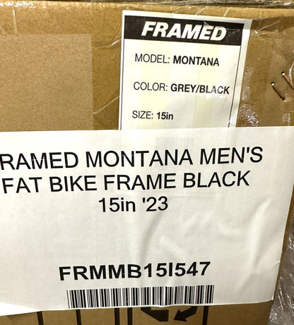 FRAMED 15" Montana Carbon Full Suspension Fat Bike Frame 27.5" NEW - Random Bike Parts