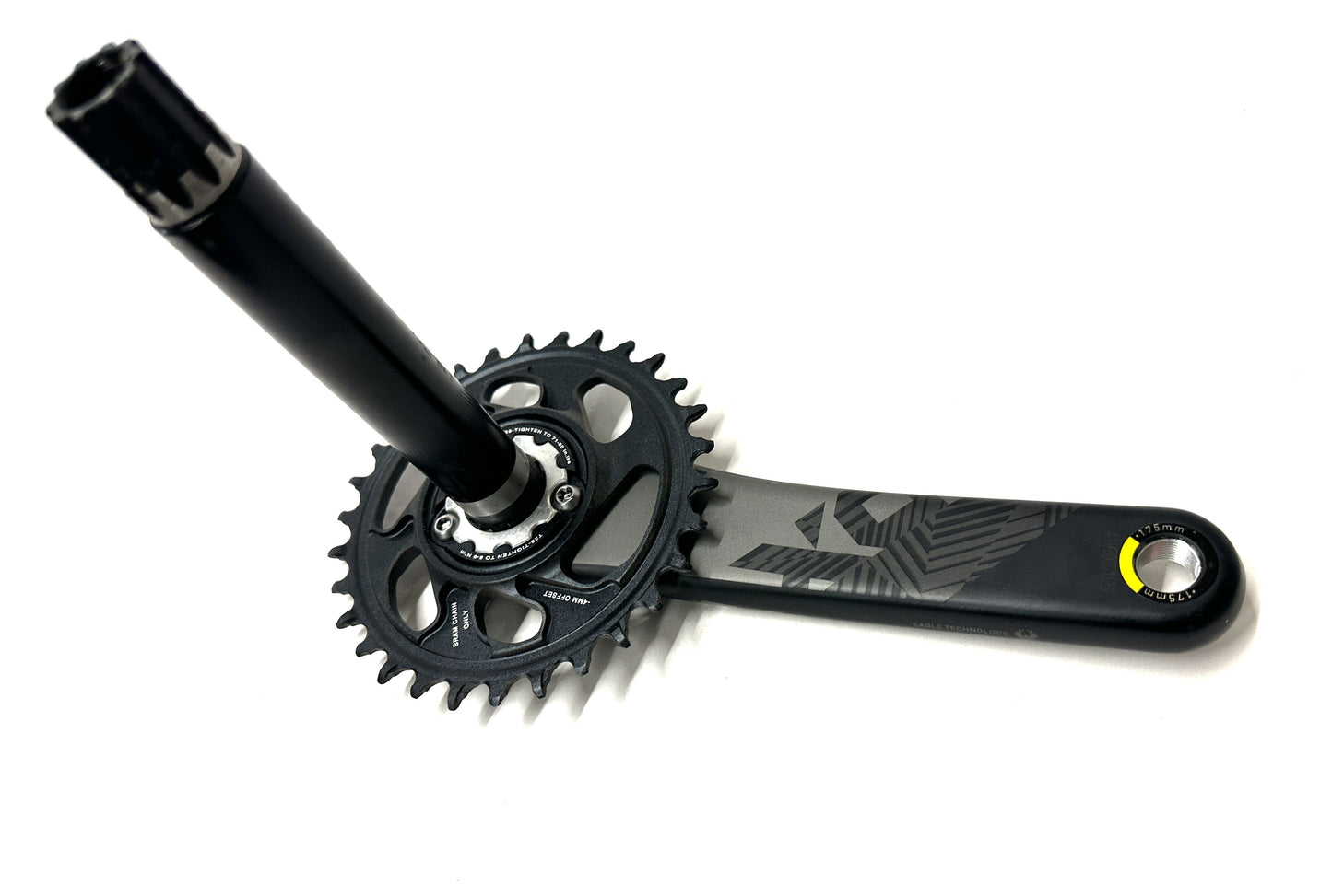 Sram X01 GXP Eagle 148 Carbon 175mm Fat Bike Crankset 30 tooth -4mm OFFSET Blem