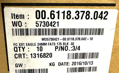 Sram X01 GXP Eagle 148 Carbon 175mm Fat Bike Crankset 30 tooth -4mm OFFSET New