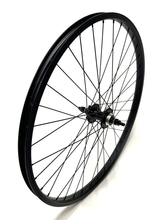 FRAMED 26" Rear Alloy 1100 mm Black BMX Wheel 6 Bolt Disc Sealed Bearings New - Random Bike Parts