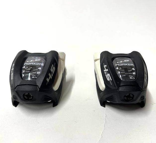 Marker 4.5 Alpine Ski Bindings Black/White NEW Blem