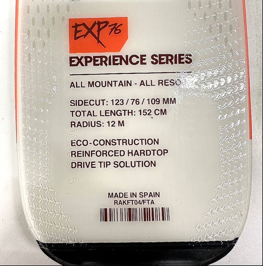 Rossignol Experience 76 152cm All-Mountain Skis NEW