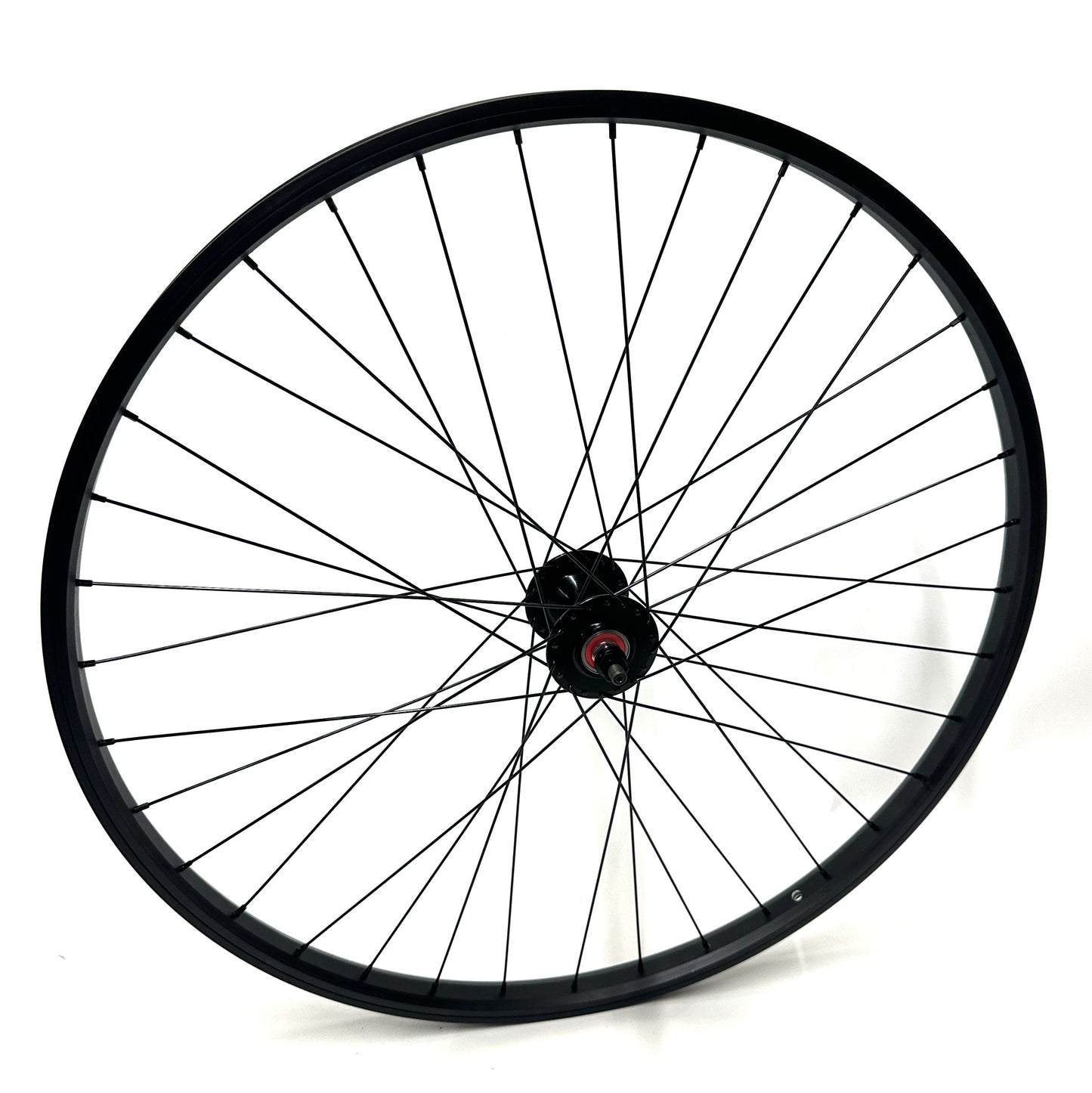Framed 26" BMX Bike Alloy Sealed Bearing Front Wheel 100mm Bolt-On BLACK NEW
