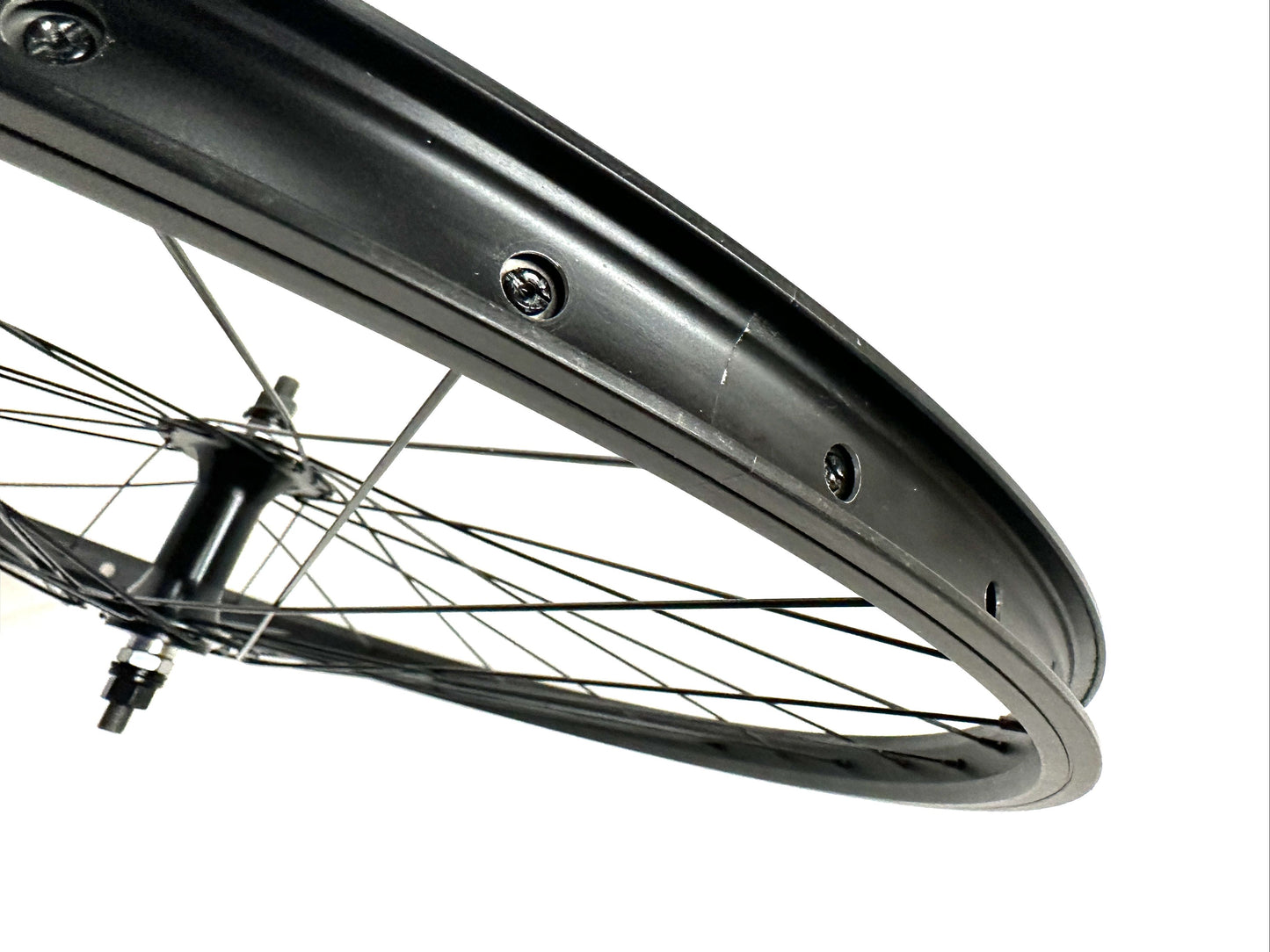 Framed 26" BMX Bike Alloy Sealed Bearing Front Wheel 100mm Bolt-On BLACK NEW