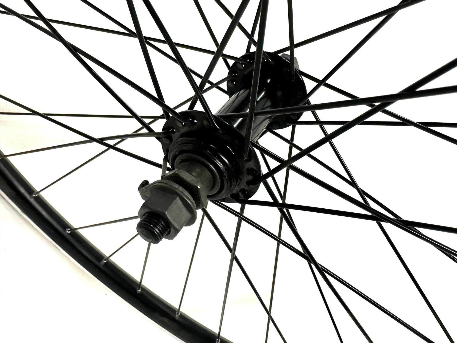 Alloy Road 700c BMX 29er Tire Bike Front Bolt-On 100mm 36 spoke Wheel Black NEW - Random Bike Parts