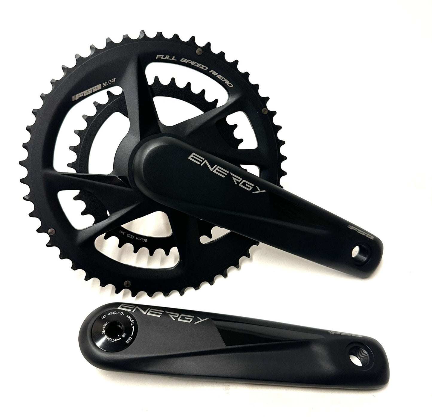 FSA Energy Modular BB386EVO Road Gravel Crankset 170mm 9/10/11/12 50/34t New - Random Bike Parts