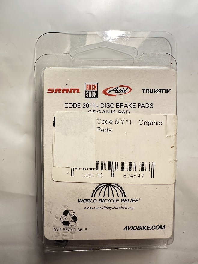 Avid Code 2011-2016 Semi-Metallic Replacement Disk Brake Pads New - Random Bike Parts