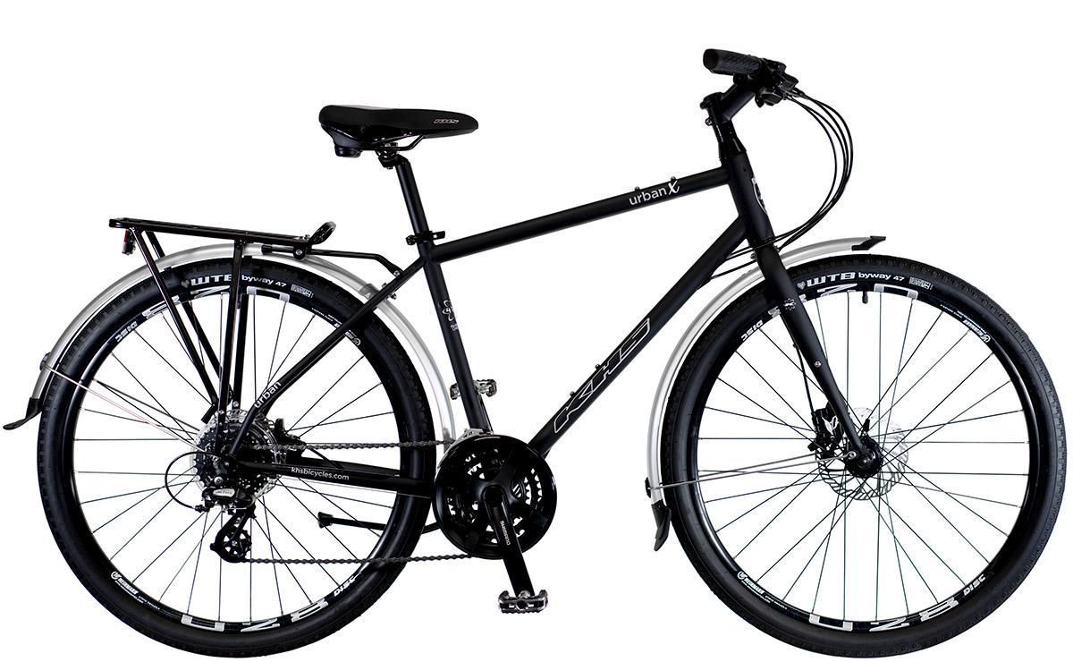 2025 KHS Urban X SC-100 650B 27.5 inch commuter bike small matte black