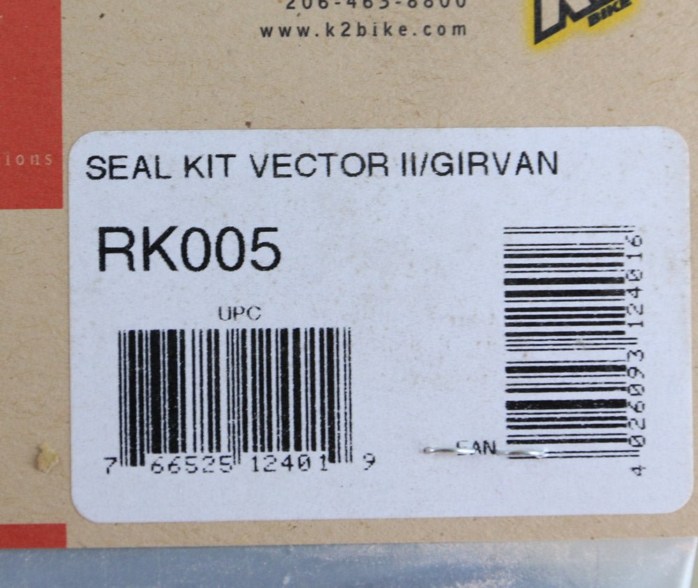 K2 NOLEEN Pro-Flex RK005 Vector 2 / Girvin AL Seal Kit - Random Bike Parts