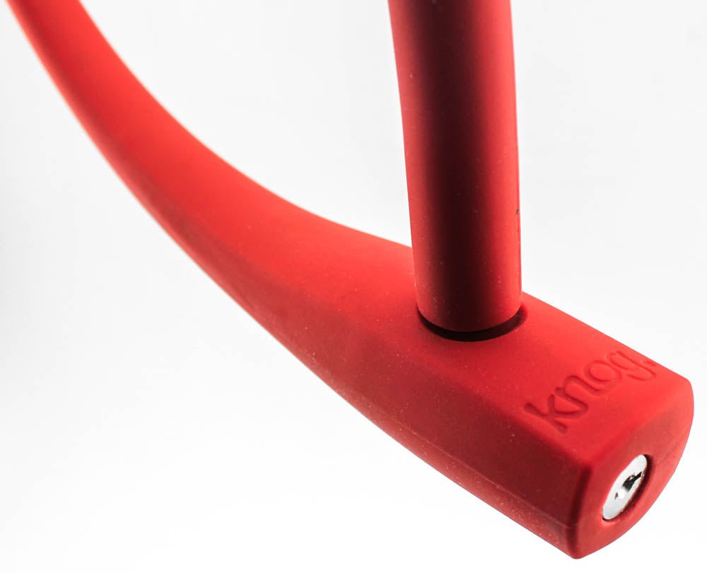 Knog Kransky 880mm Cable Bike Lock With Bracket Red Keyed Silicone Steel New - Random Bike Parts