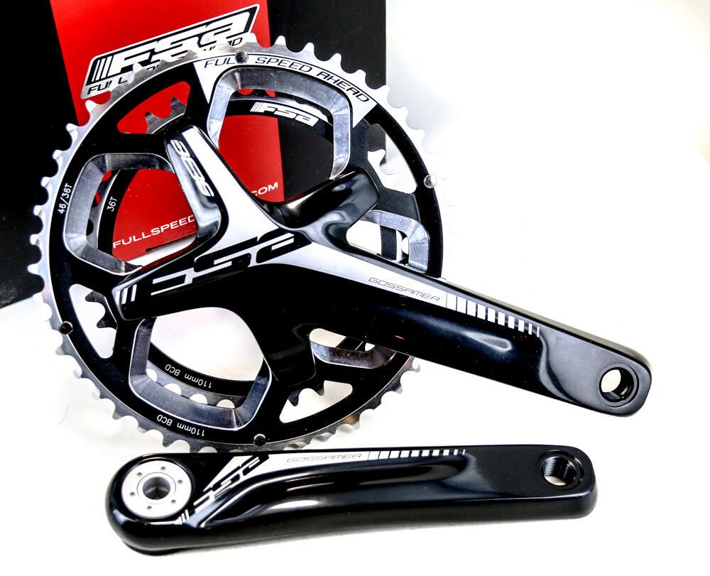 FSA Gossamer Pro BB386 EVO ABS Cyclocross Bike Crankset 46/36T 172.5 N10/11s NEW - Random Bike Parts