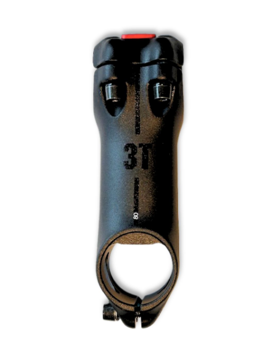 3T Apto Integrale Stealth 80 mm road bike stem for D-shaped steerer with internal cable routing