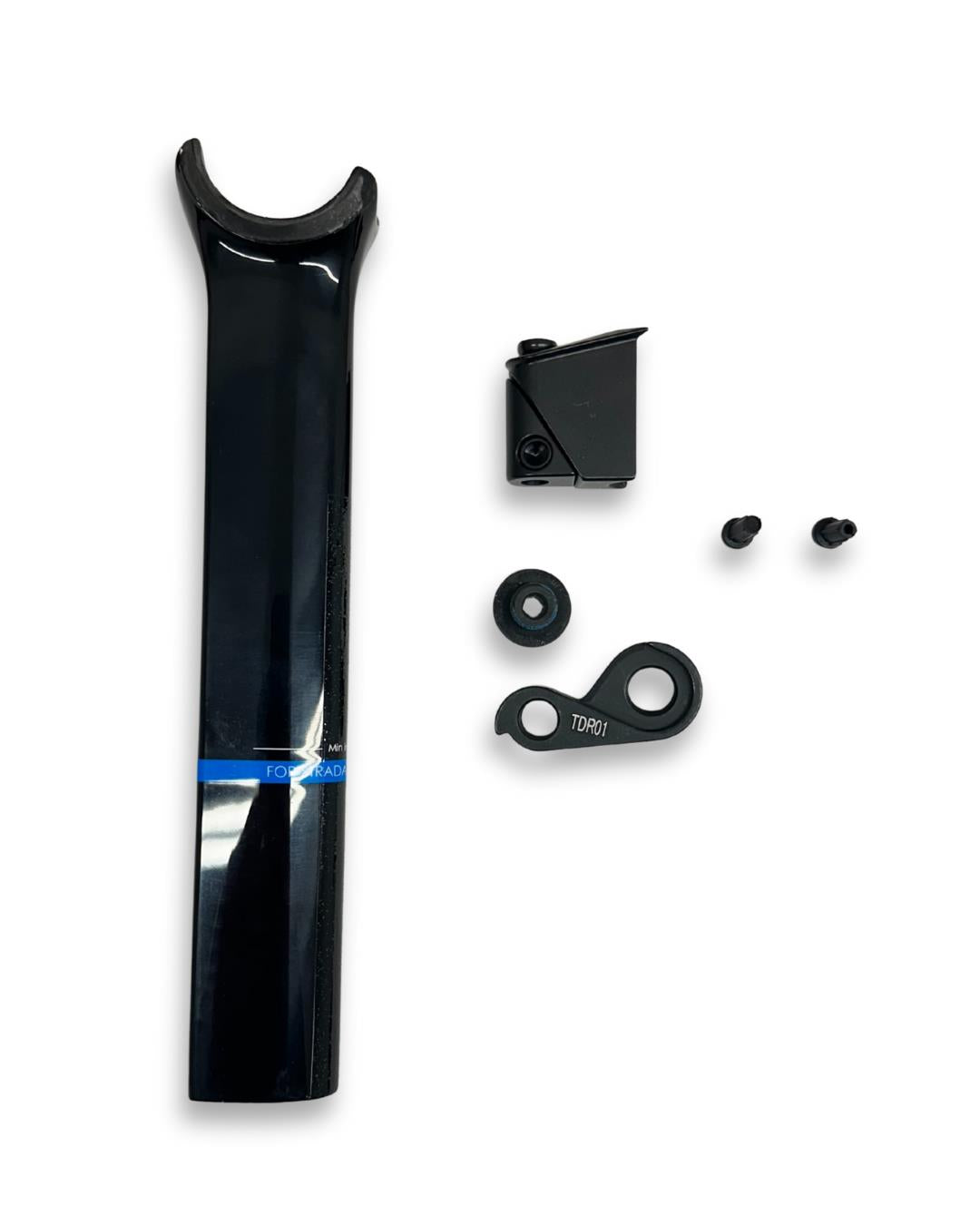 3T New Strada 1X XS carbon road frame navy black with fork and seatpost