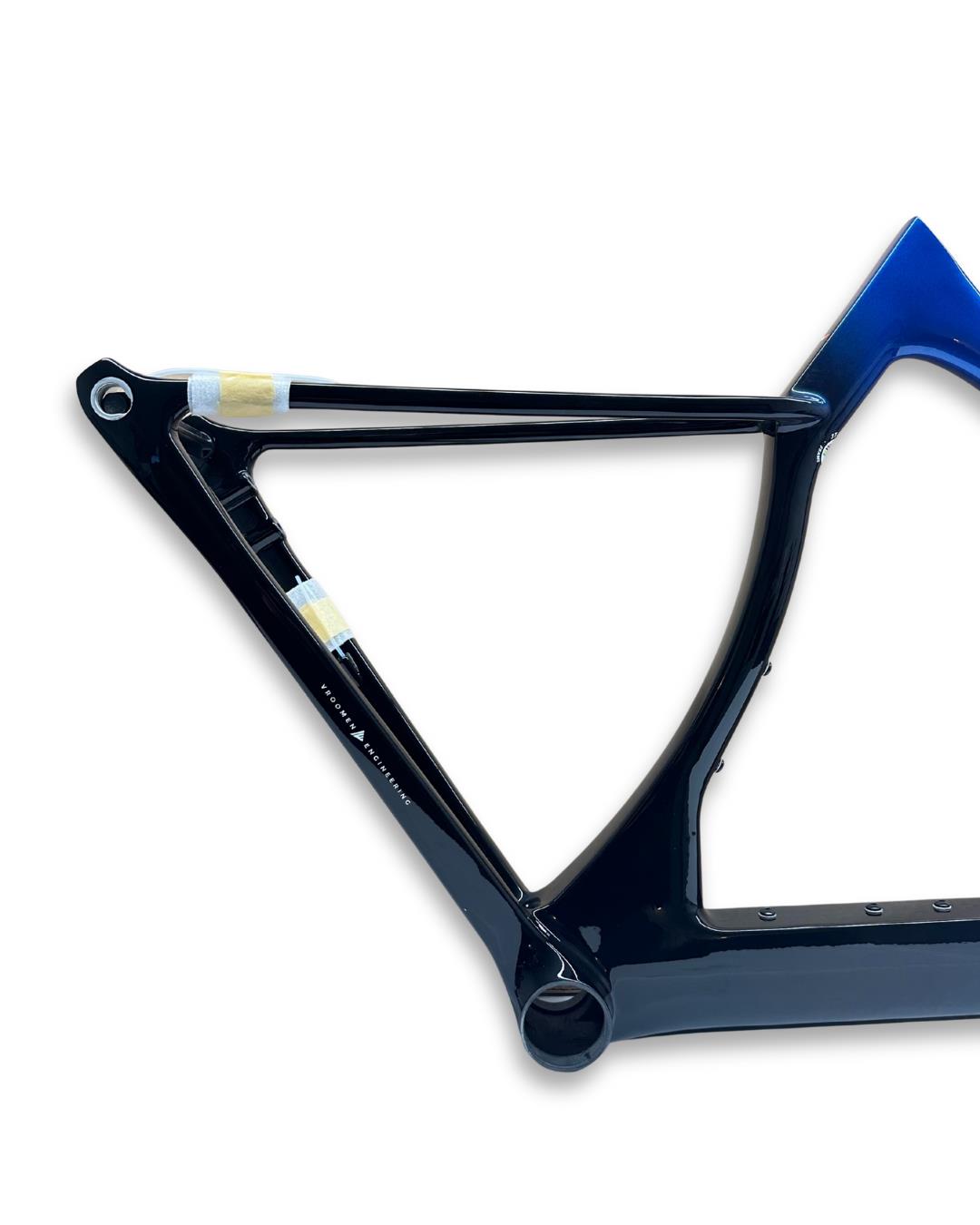 3T New Strada 1X XS carbon road frame navy black with fork and seatpost
